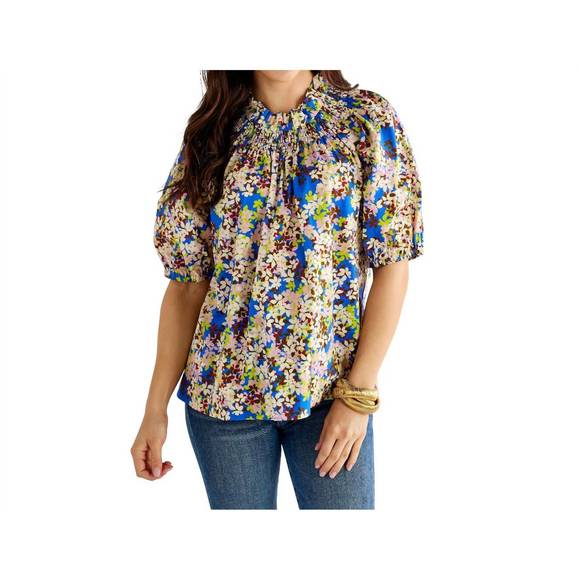Caryn Lawn Kimberly Park Top - Orange and Pink main image 1